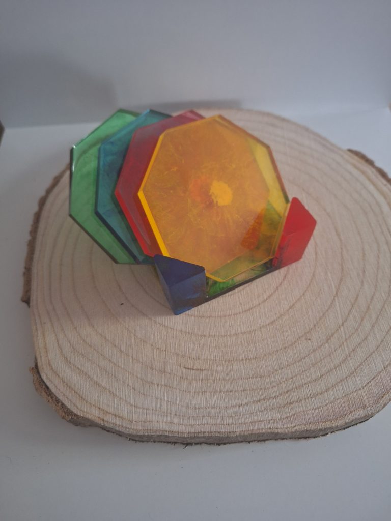 Untersetzer Set Hexagon
